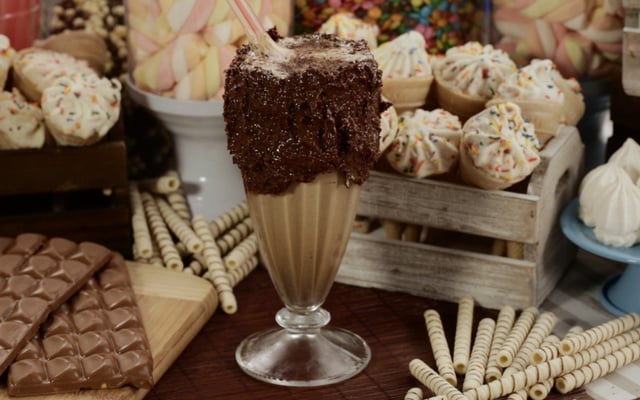 Milkshake crocante — Bebidas TudoGostoso