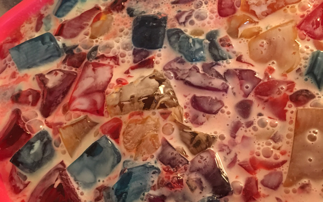 Gelatina mosaico simples