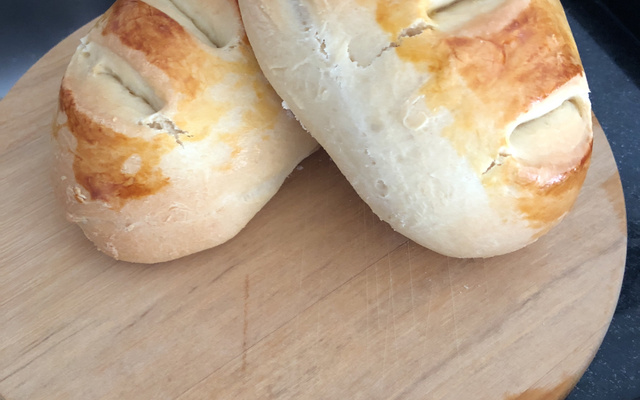 Pão caseiro simples (pão sovado)