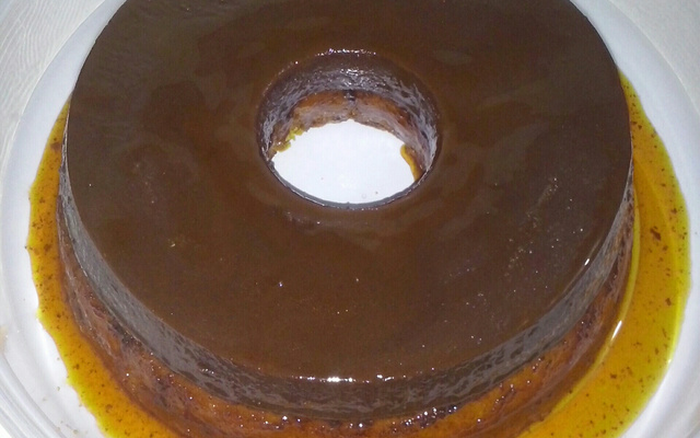 Bolo pudim de chocolate