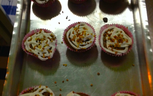 Cupcake de nozes para o Natal