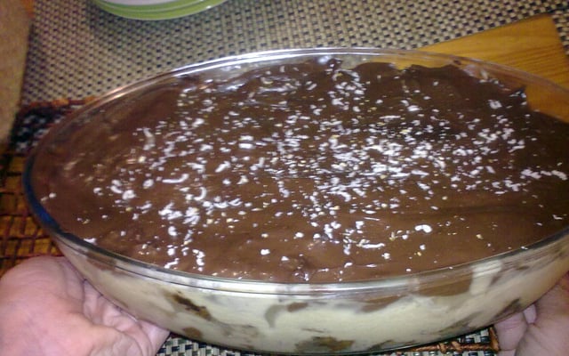 Pavê Natalino de Maracujá com Panetone