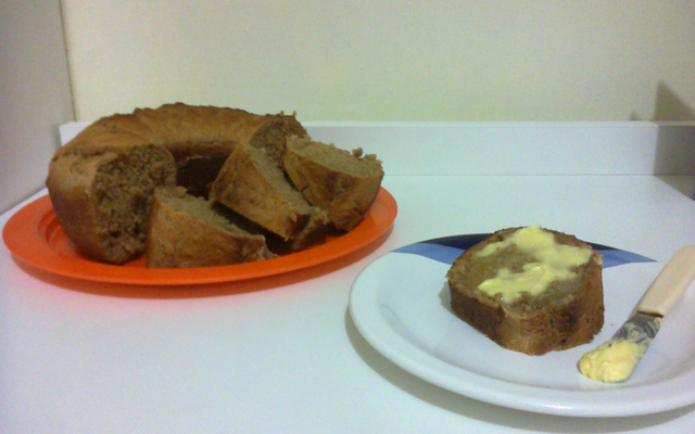 Pão integral adocicado