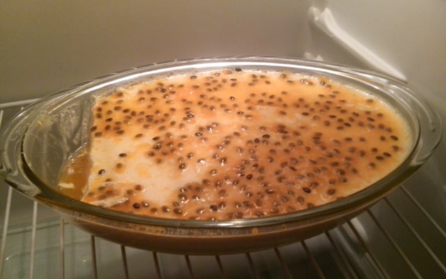 Gelatina cremosa de maracujá