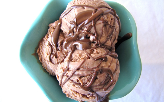 Sorvete de creme de avelã