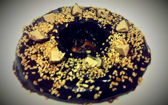 Pudim brownie de micro-ondas