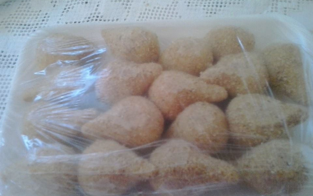 Mini coxinha de galinha