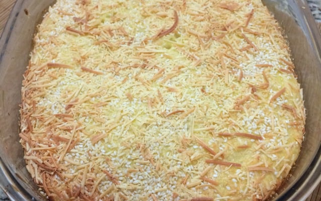 Escondidinho de batata doce com frango