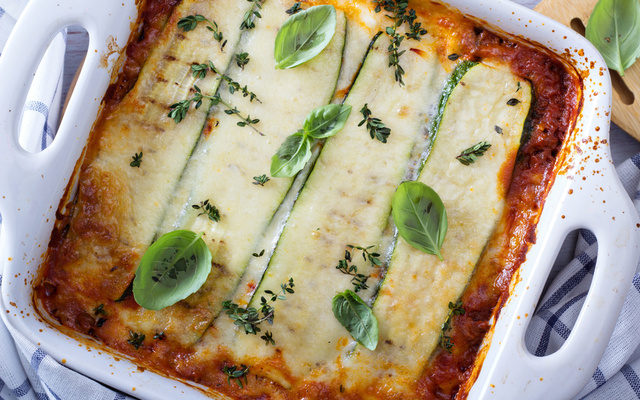 Lasanha de abobrinha light