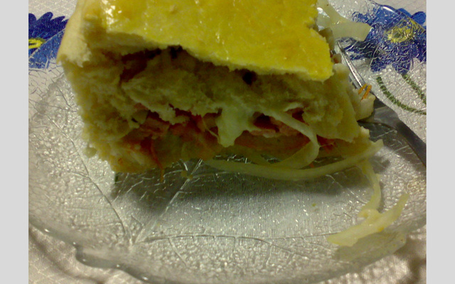 Torta deliciosa de mortadela