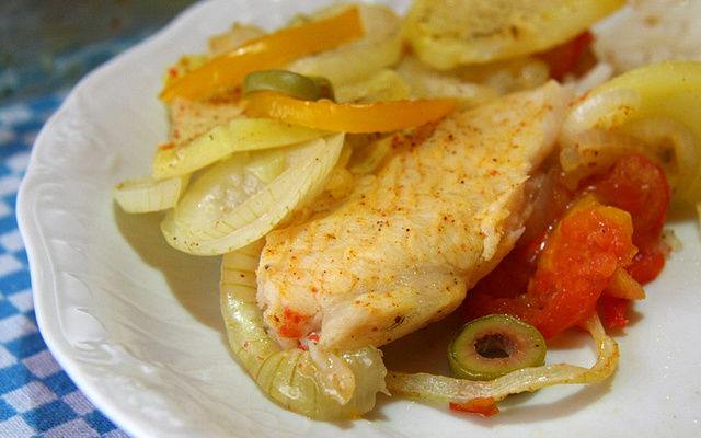 Filé de panga ao forno