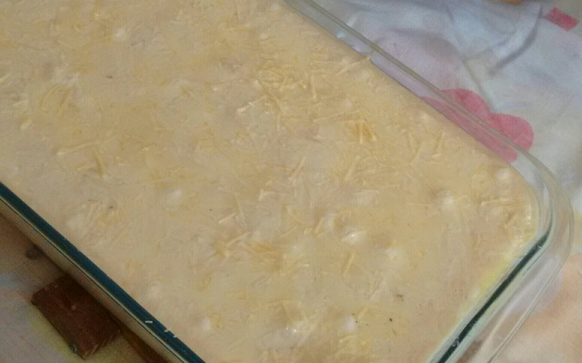 Batata assada com molho branco