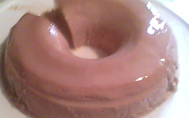 Pudim de Maria-mole sabor chocolate