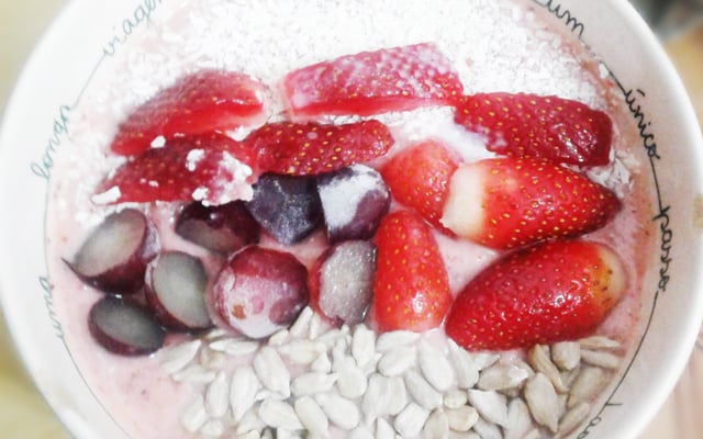 Smoothie bowl de morango