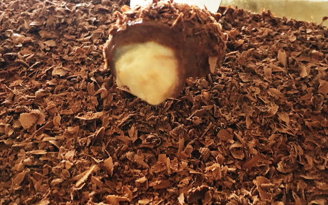 Bombom de nozes desconstruído