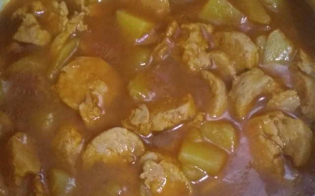 Ensopado de linguiça com batata