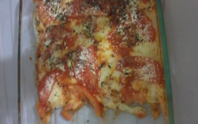 Pizza de pão de forma