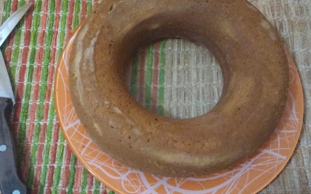 Bolo de fubá no liquidificador