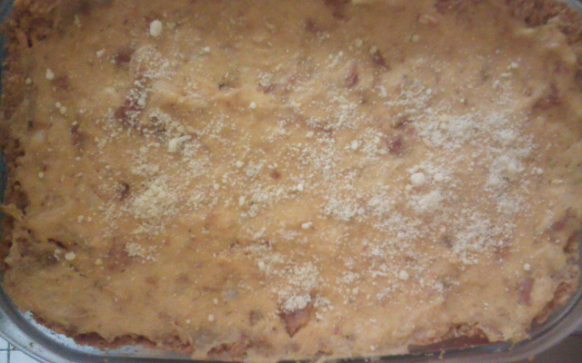 Torta salgada de milho com massa de biscoito