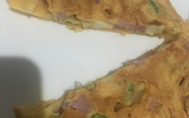 Omelete com farinha de trigo