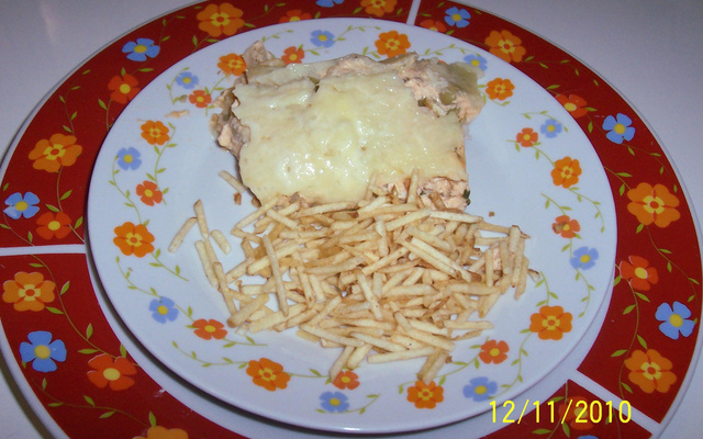 Escondidinho de frango super cremoso