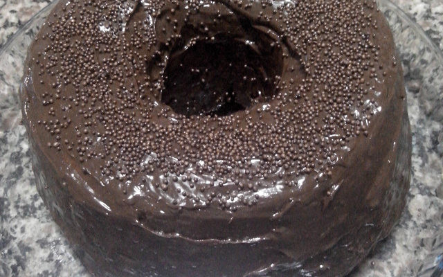 Calda de chocolate para bolos