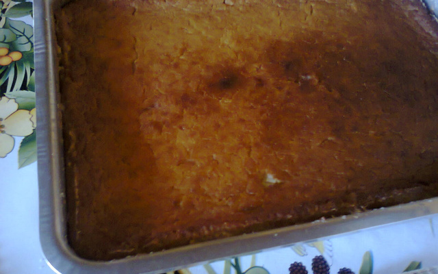 Bolo cremoso de aipim