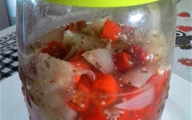 Conserva de pimenta dedo-de-moça