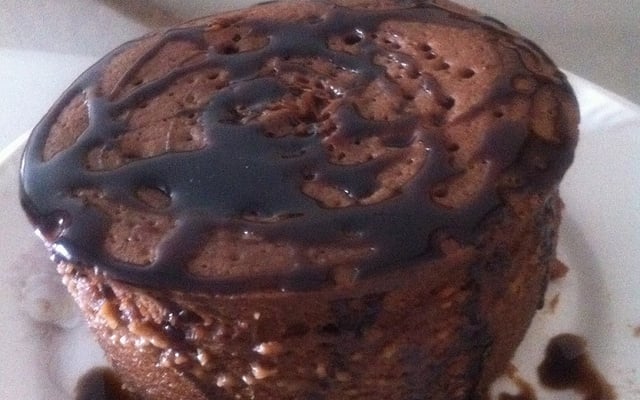 Bolo de micro-ondas de chocolate da Angélica