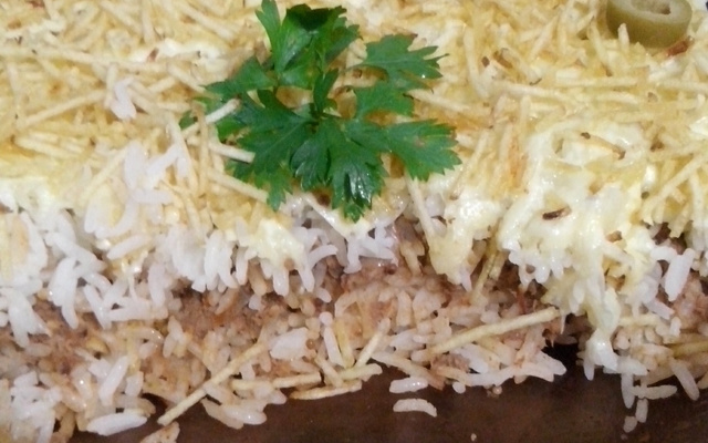 Escondidinho de atum e arroz integral