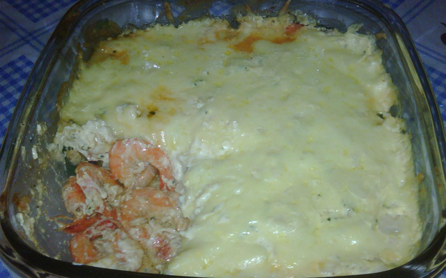 Camarão ao creme de leite
