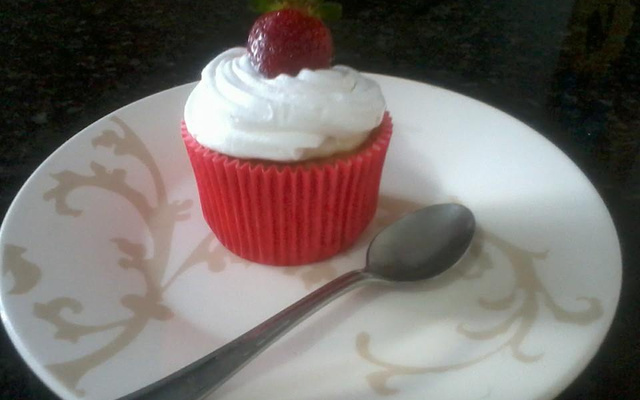 Cupcake de baunilha