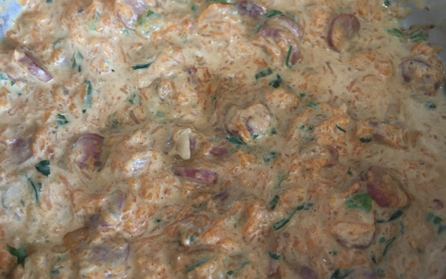 Abóbora com linguiça