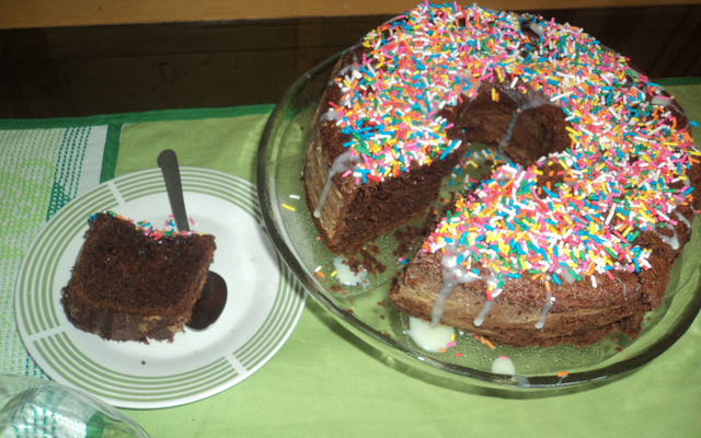 bolo de chocolate com café solúvel
