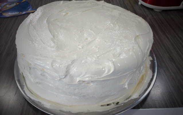 Massa de bolo branco para rechear