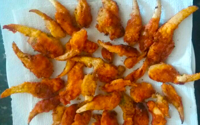 Patinha de caranguejo á milanesa