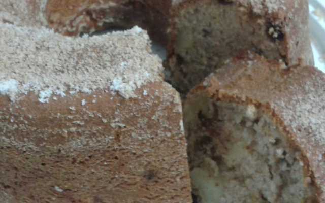 Bolo de maçã e canela molhadinho