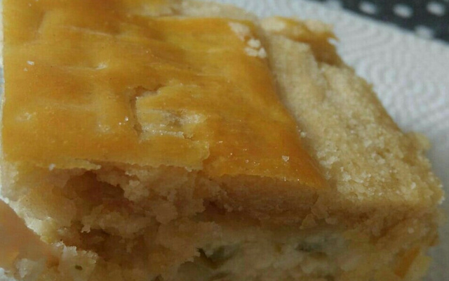 Torta de alho poró com ricota