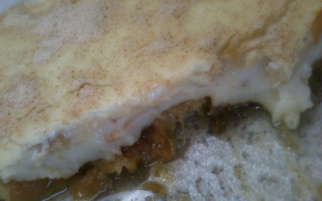 Torta de bolacha com banana