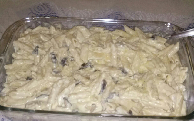 Penne maravilhoso ao shitake