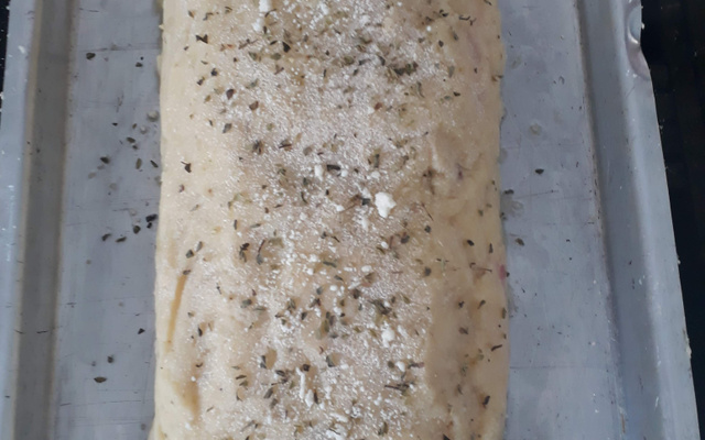 Purê de batata recheado 