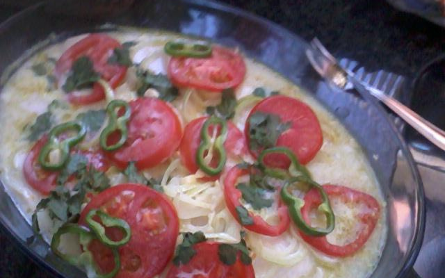 Filé de peixe com leite de coco fácil