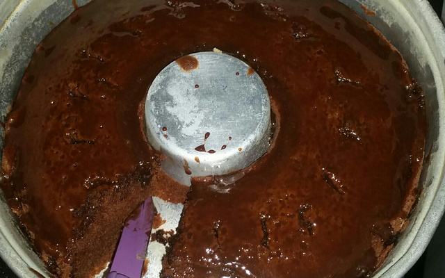Bolo de chocolate simples