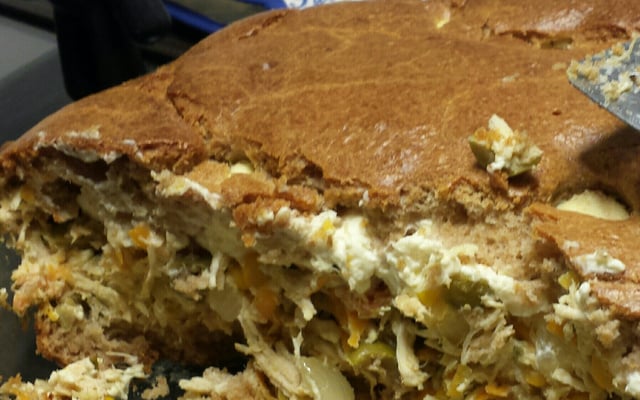 Torta integral de frango