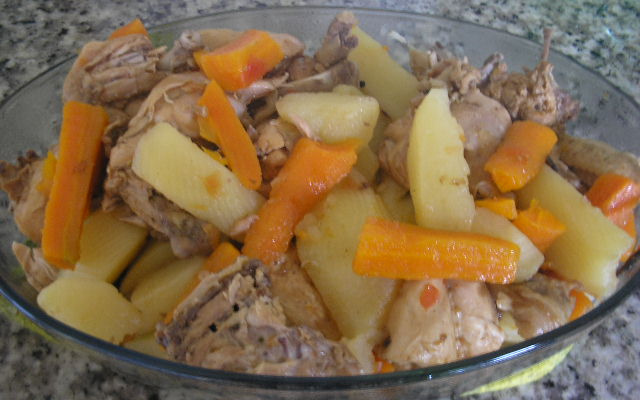 Frango na panela de pressão