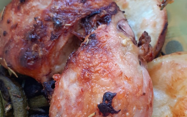 Frango ao forno com maionese