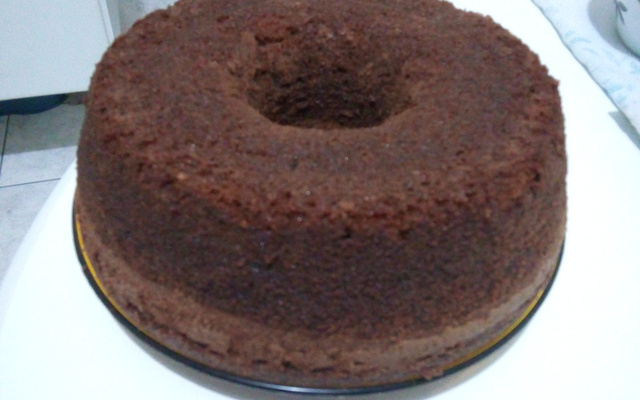 Bolo de banana com chocolate