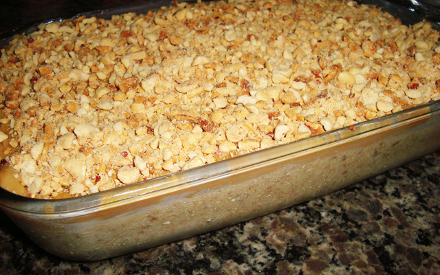 Pavê de amendoim do Bibo