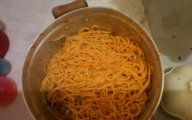 Macarrão com sardinha em lata