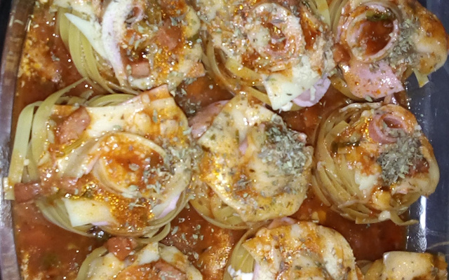 Macarrão ninho de forno